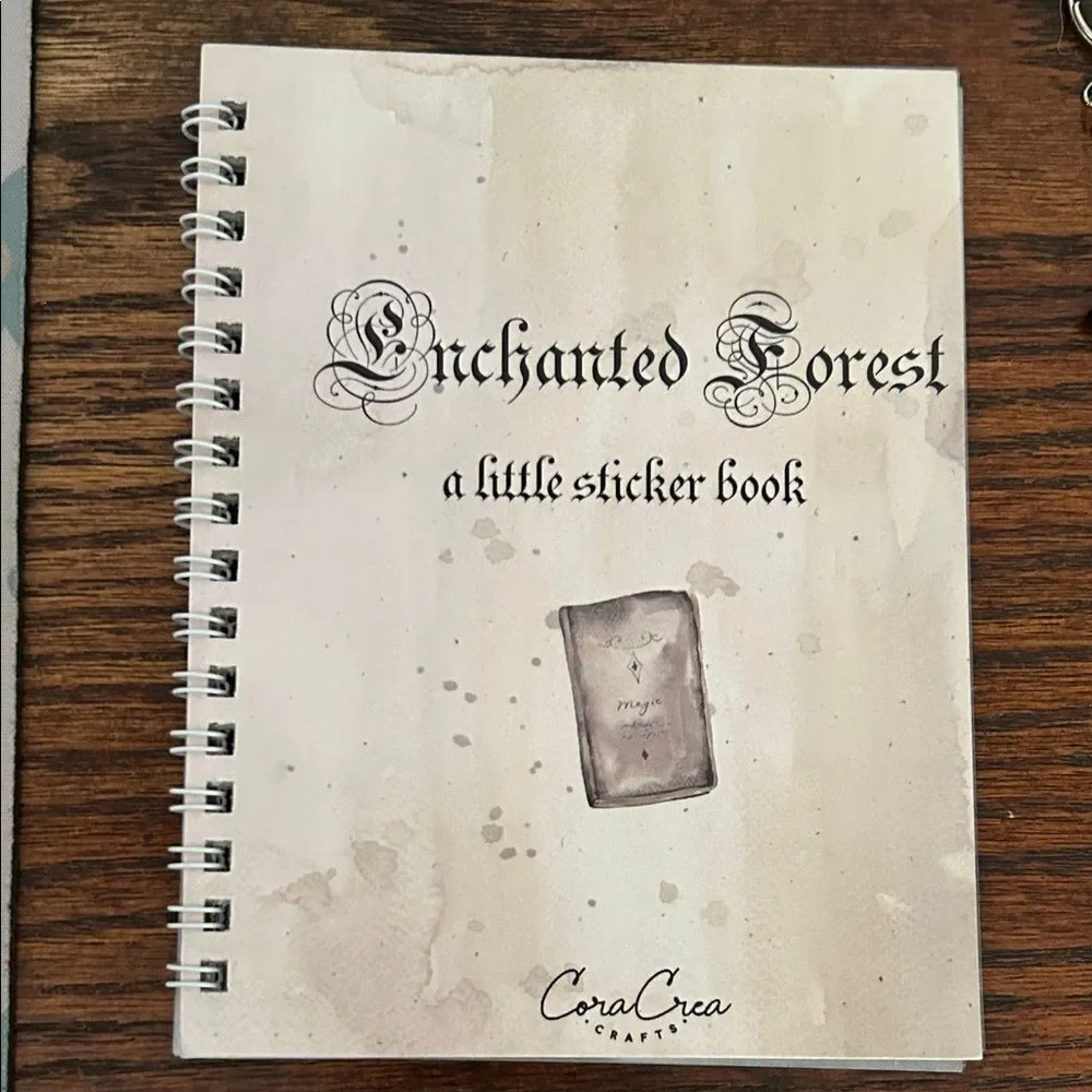 Cora Crea Crafts Enchanted Forest Sticker Book new 7 pages NEW